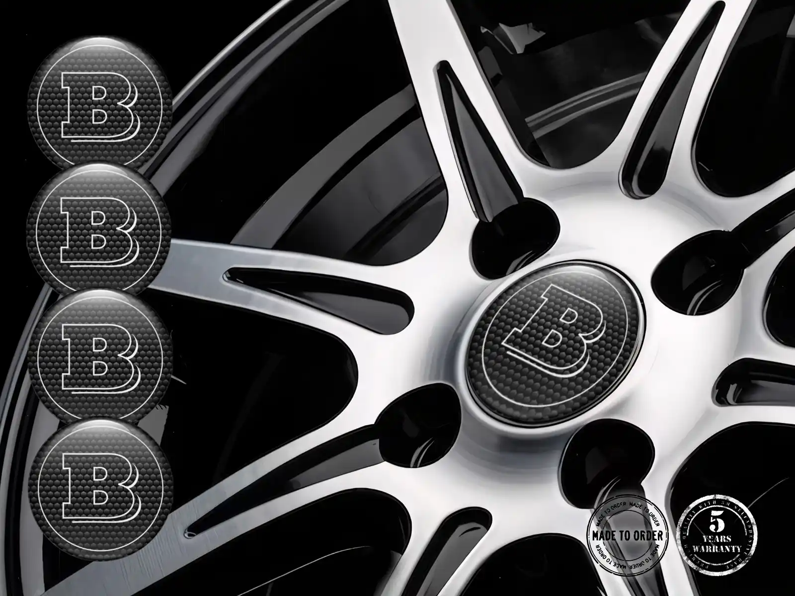 Brabus Decalcomania Cerchio Versione Surge Racing Max Pro